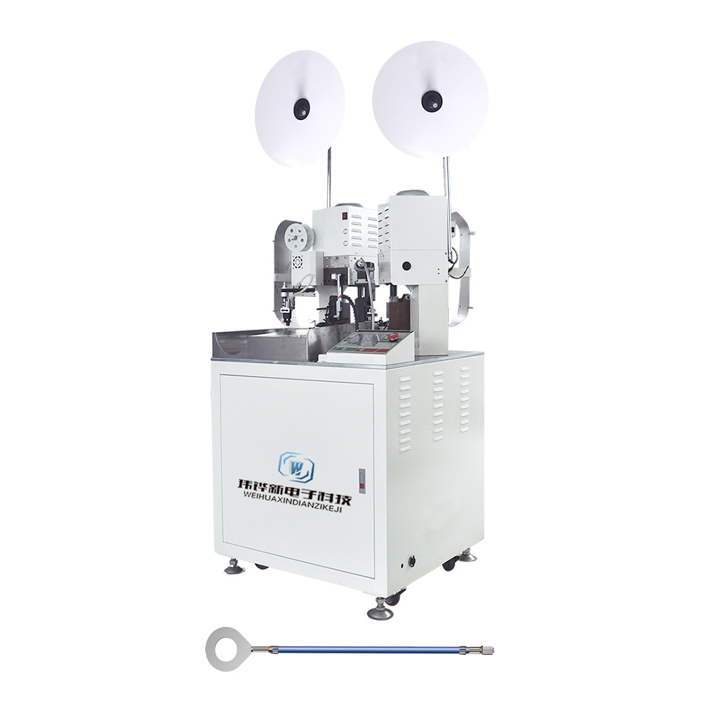 WHX-028 Fully Automatic Double Headed Terminal Crimping Machine (Stepper)