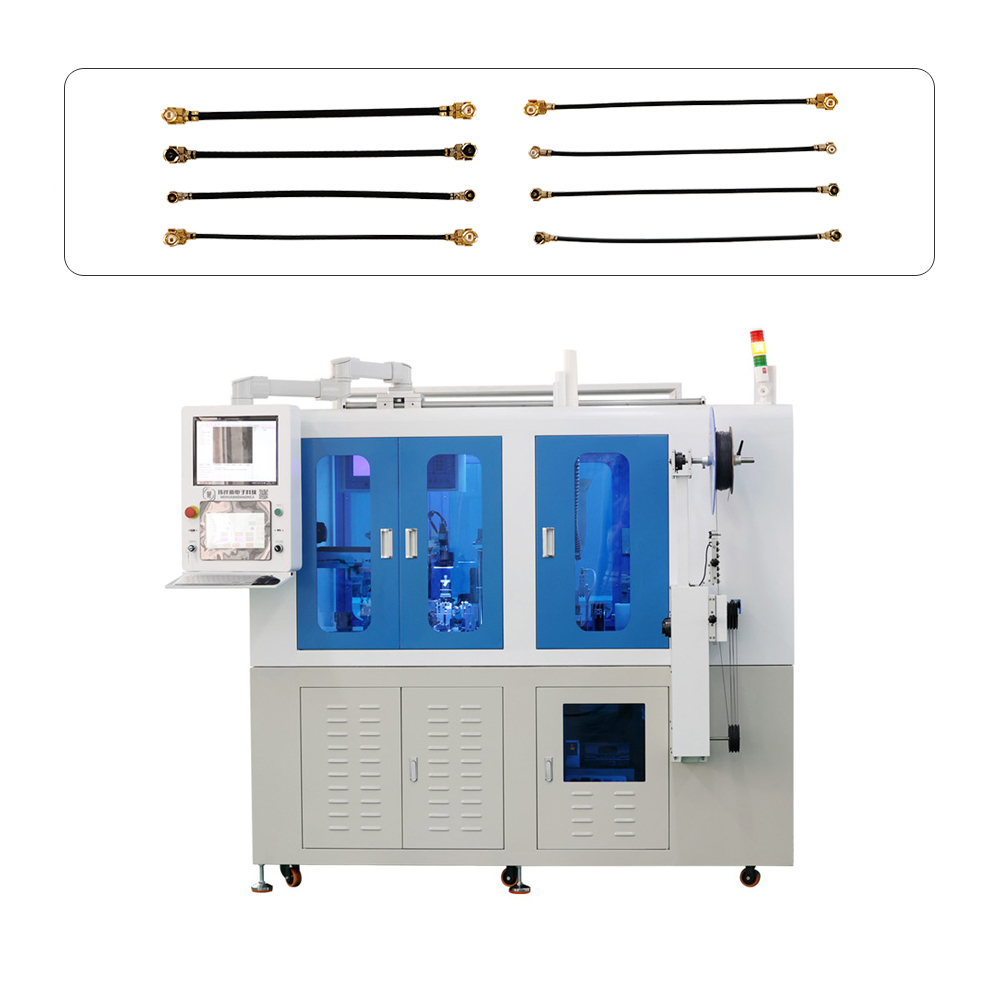 同轴线双头自动打端机