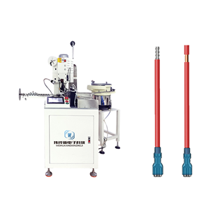 WHX018HC fully automatic single head punching and single threading protective cover machine