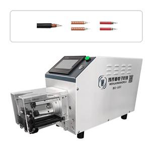 半自動同軸ケーブルストリップマシン